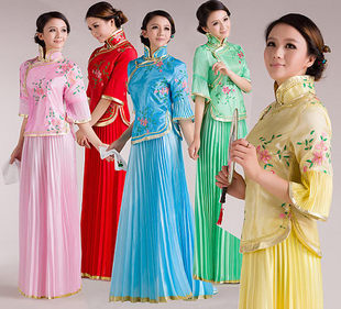 中国风民国小姐小凤仙淑女套装，女舞台古筝汉舞蹈演出服表演服
