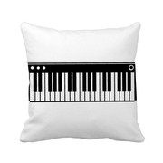 电子钢琴音乐聆听歌曲方形，抱枕靠枕沙发，靠垫双面含芯礼物