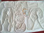 上架新生儿纯棉婴儿内衣，五件套彩棉a类，0-3个月宝宝和尚服款