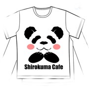 白熊咖啡厅 熊猫 动漫周边t恤大码白色短袖长袖男女二次元