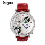 法国Eternelle奥地利水晶手表 欧美时尚腕表时装表杂志款石英表