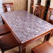 方软质玻璃布防水 水晶板加厚桌垫耐高温免洗茶几垫 餐布防油透明