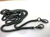 diy女包包配件4mm宽铜质黑色金属链小包包，链子蛇链链条包子