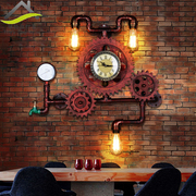 复古怀旧工业壁灯创意个性，loft齿轮餐厅过道，酒吧咖啡厅水管壁灯