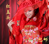 中式新娘结婚刺绣绣花接亲仪式红盖头盖龙凤褂裙礼服头纱配饰