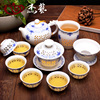 杰艺青花瓷玲珑茶具套装陶瓷整套功夫，茶具蜂窝镂空茶壶茶杯盖碗