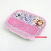 韩国冰雪奇缘儿童不锈钢，便当盒饭盒餐盘带筷盒带包