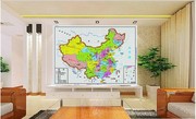 精度百分百 100%精准印布 中国风十字绣 中国地图 我心中华