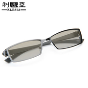 高档急速变色灰户外眼镜电脑镜男平光手机护目镜配镜近视眼镜商务