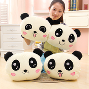 可爱熊猫手捂抱枕靠枕创意暖手婚庆毛绒玩具情人节女生日礼物