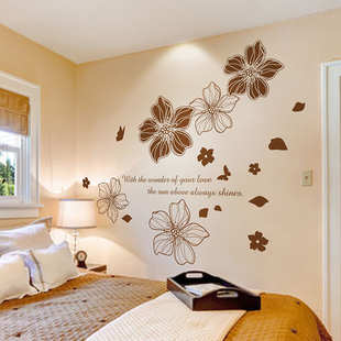 卧室床头创意温馨小清新墙，贴花房间创意，装饰墙贴纸贴画墙壁纸自粘