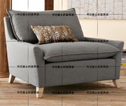 美式乡村布艺单人沙发欧式小户型组合沙发北欧客户休闲椅沙发椅