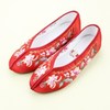 绣花鞋缎面红色新娘鞋格格鞋，单鞋结婚鞋，女鞋布鞋民族风舞蹈鞋