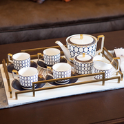 咖啡杯套装欧式小奢华英式下午茶具摆件咖啡杯碟子组合托盘礼盒装