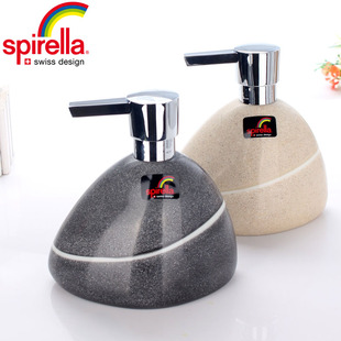spirella卫生间树脂洗手液瓶子浴室乳液，瓶按压创意，酒店皂液瓶欧式