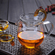 耐热加厚玻璃公道杯，泡茶玻璃茶具不锈钢，茶漏分茶器茶海茶道零配件