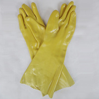 千禧龙加厚(龙加厚)棉毛浸塑手套耐油耐酸碱手劳保橡胶防水pvc作业手套