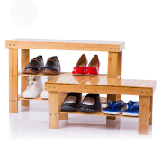 换鞋凳简约现代门口换鞋凳，鞋柜实木可坐穿鞋凳鞋架实木多层鞋柜