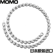 日本momo颈环颈椎负离子，男女纯钛锗降血压保健项链磁疗钛项圈