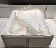宜家国内思库布储物袋衣服纺织物收纳箱防尘整理盒（）
