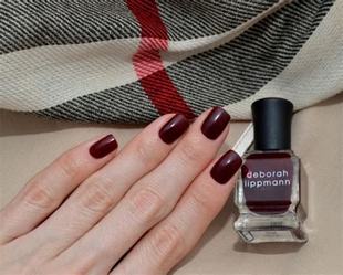 Deborah Lippmann指甲油 Single Lady 车厘子色 波尔多酒红