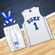 杜克大学欧文篮球队服男女篮球服套装篮球衣训练服比赛服球衣定制