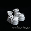 BJD娃娃鞋子 SD娃用鞋1/3分1/4分花边蝴蝶结鞋黑 白（2色）