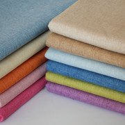 高档沙发布料加厚亚麻棉麻布纯色软包面料背景座套用布手工DIY布