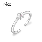 mixx925银镀金璀璨星戒指，系列-星星开口尾戒个性简约百搭