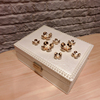 首饰盒公主欧式韩国宫廷珍珠带锁木质简约可爱饰品收纳盒