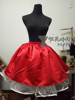 红色礼服半身裙哥特式宫廷束腰配套裙女式长裙礼服裙子蓬蓬裙