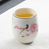 家用日式精美小茶杯单个喝水杯品茗杯高档瓷器150ML陶瓷单杯