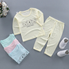 婴儿衣服夏装薄款男女宝宝，竹节棉套装，夏季纯棉新生儿童睡衣空调服