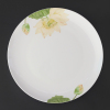 8英寸骨瓷月光平盘陶瓷圆形浅盘，牛排盘早餐盘家用菜盘可微波盘子