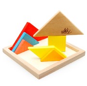 木质大号七巧板积木木制拼图，拼板玩具儿童宝宝益，智力玩具3-5-8岁