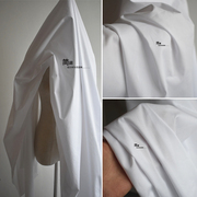 100%全棉纯棉白衬衣面料水洗素色白坯布梭织设计服装府绸衬衫布料