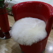 羊毛坐垫圆形办公椅垫羊，毛皮沙发垫圆凳子坐垫纯羊毛垫瑜伽地毯垫