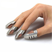 不锈钢厨房切菜套保护手指卫士防切手器护指工具1个大拇指3小