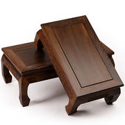 红木质盆景奇石托架，鸡翅木家具炕几炕桌，实木雕刻工艺品摆件底座