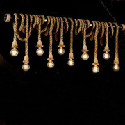 美式乡村复古麻绳铁艺吊灯个性创意酒吧茶楼灯具咖啡厅餐厅灯具