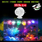 鱼缸LED潜水灯水陆灯水族箱节能灯造景布景装饰龟缸照明迷你灯1W