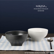 美国名品餐具mikasa陶瓷情侣对碗，汤碗6寸碗面碗特色四方脚碗