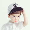 韩国进口婴儿童春秋潮款帽子恶魔鸭舌帽男女宝宝全棉遮太阳棒球帽