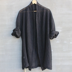 中国风男装中式复古开衫棉麻衬衣，大码亚麻衬衫，男宽松短袖上衣t恤