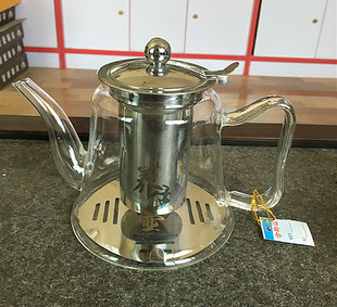 耐高温玻璃茶具茶壶花茶壶，电磁炉专用茶壶，大容量直身壶