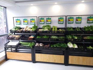 果蔬货架蔬菜架水果架，蔬菜店水果店货架，展示菜架超市水果货架