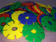 幼儿园桌面玩具大号加厚雪花片积木，塑料拼插积木早教益智玩具