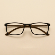轻盈TR90近视眼镜架 男女潮款方形眼镜框 配防蓝光镜片成品