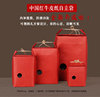 中国红牛皮纸袋，茶叶红枣五谷杂粮大米手提特产，包装袋印刷log
