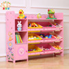 儿童玩具分类收纳架书架绘本架子宜家宝宝整理架大容量多层储物柜